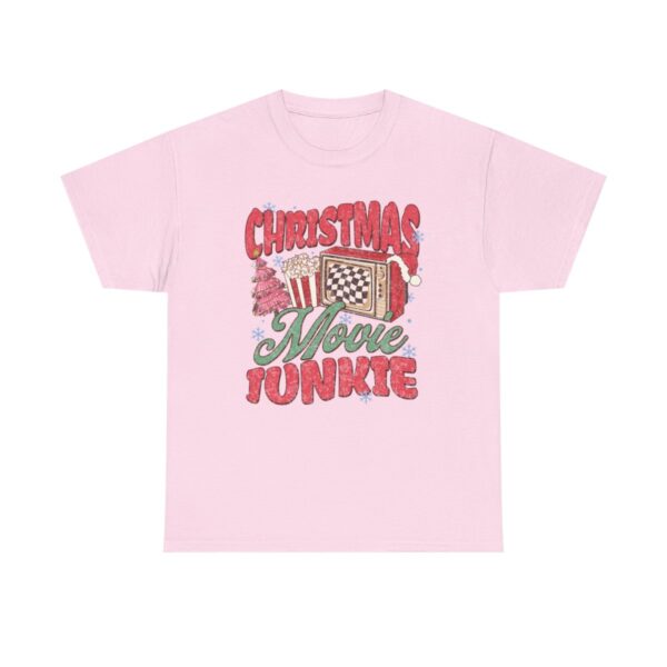 "Christmas Movie Junkie T-Shirt – Festive Holiday Apparel, Perfect Gift for Movie Lovers and Holiday Enthusiasts" - Image 5