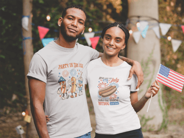 Party in the USA Retro Cartoon Tee - Image 3