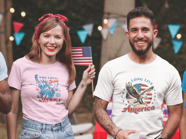 Long Live America Vintage Eagle Tee - Image 3